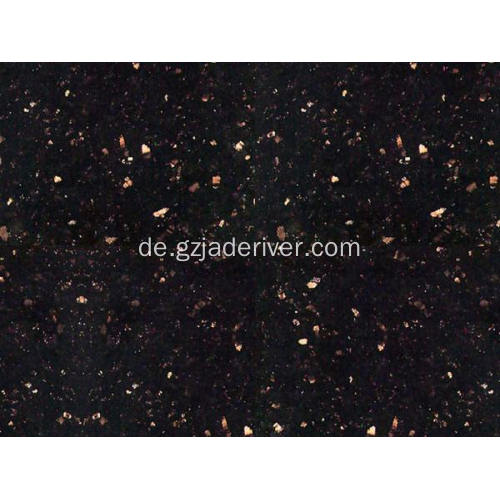 Polierte Tischplatte aus schwarzem Galaxy Granit